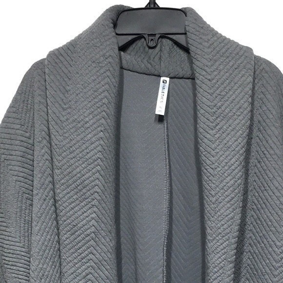 Fabletics Vanessa Quilted Cardigan Mid Gray XL - Picture 8 of 8